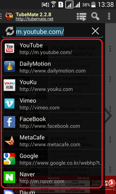 free download tubemate for samsung galaxy y duos